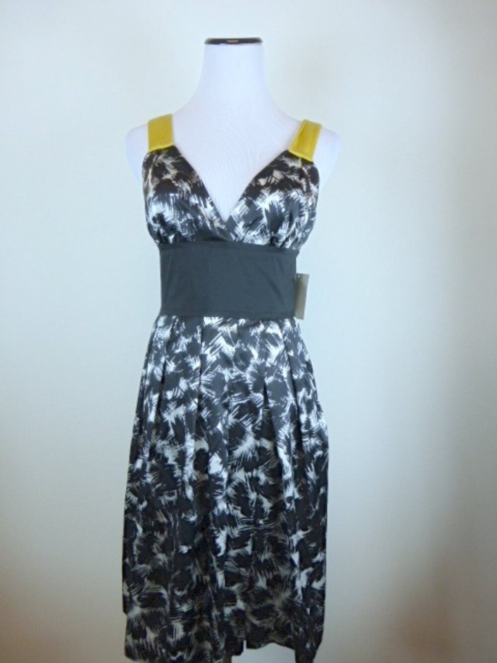 ROBERT RODRIGUEZ BLACK WHITE GEOMETRIC SILK 2 party wedding NWT